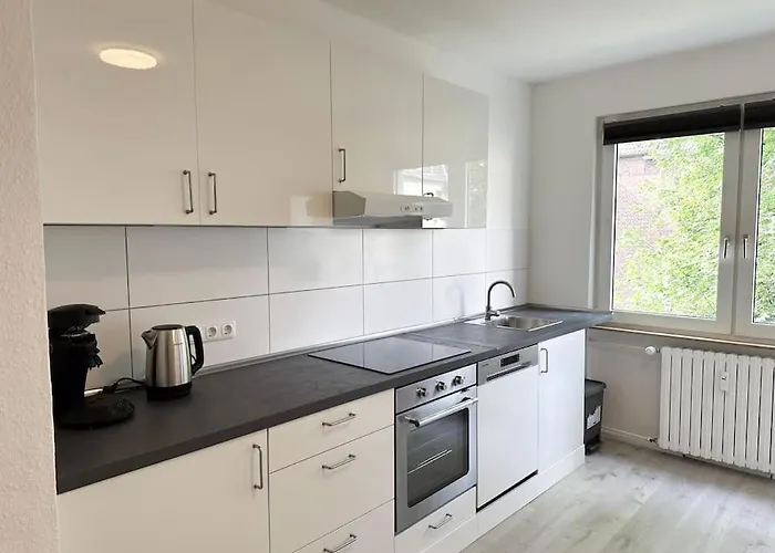 公寓 With Wifi, Kitchen And 4k Tv 埃森